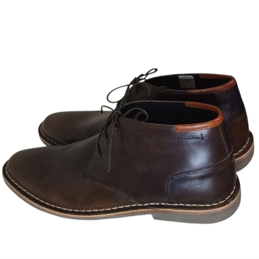 Steve Madden Stylish Chukka Boots Color: Cognac Men's Size 12